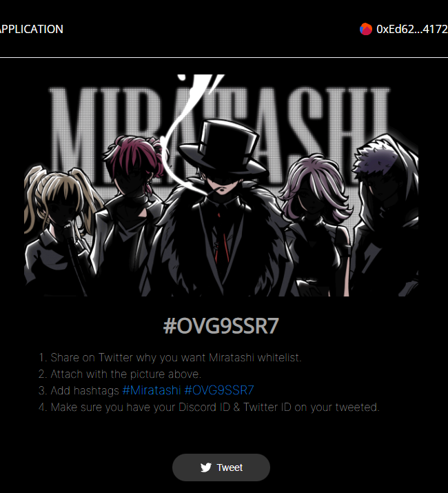 VarshaK95's tweet photo. Why you want Miratashi Whitelist? #Miratashi #OVG9SSR7 https://t.co/s71ORBh5dV