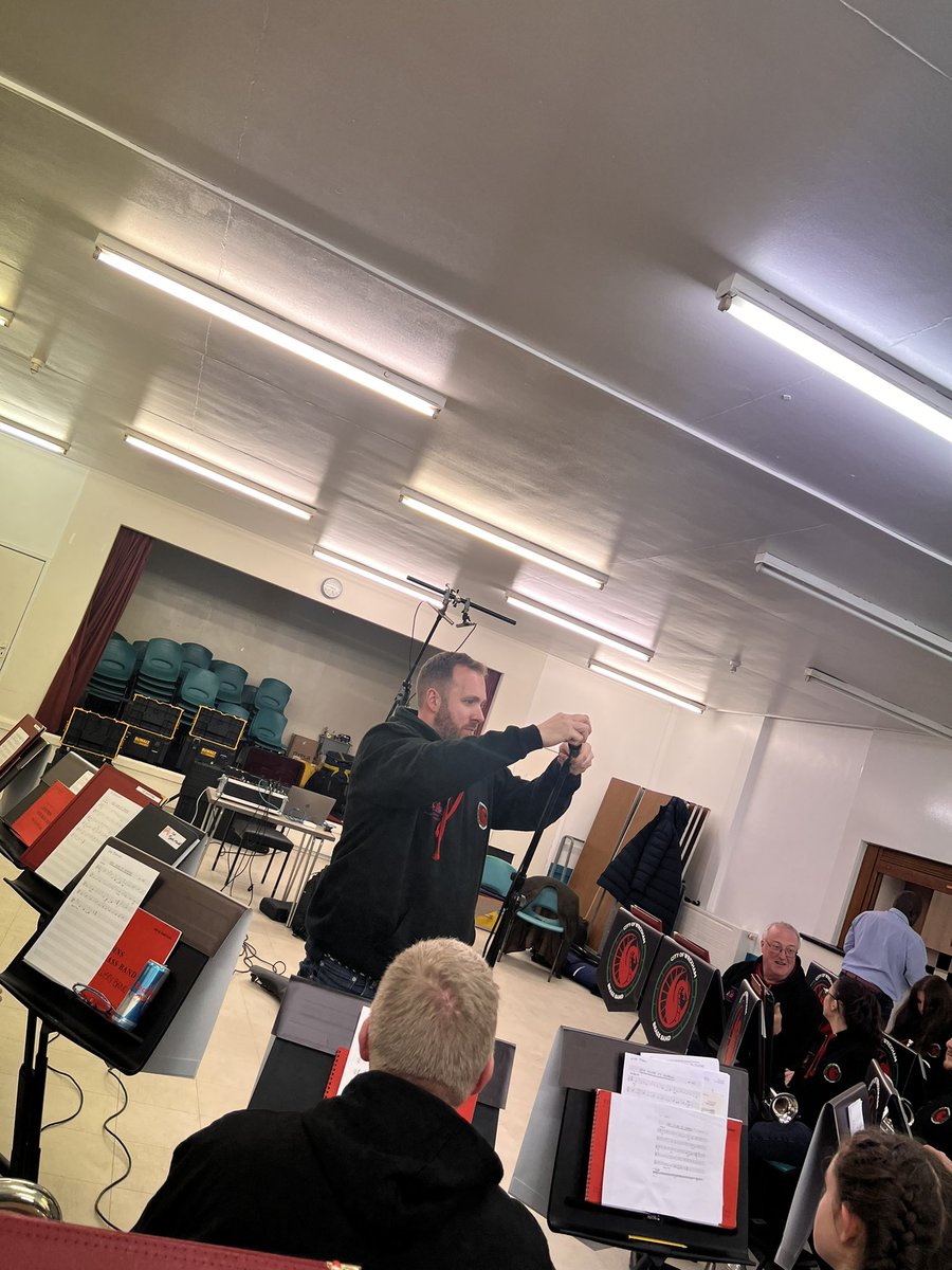 wrexham_brass's tweet photo. Setting up for a little recording!! #Wrexham #brassband https://t.co/j5cdjaUKgi