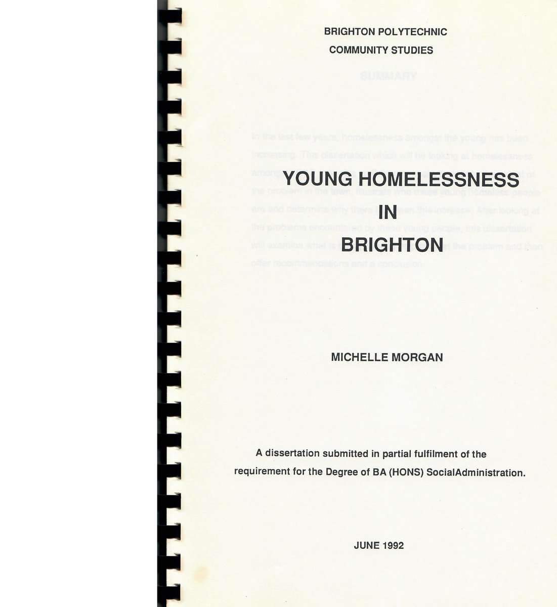 it_se's tweet photo. Talking about homelessness at the @Lighthouse_PG today with a delegate and remembered my dissertation 31 years ago. Young homelessness was on the rise. I fear a repeat especially with cost of living crisis and a lack of Government support. https://t.co/tUK6DHBJTX
