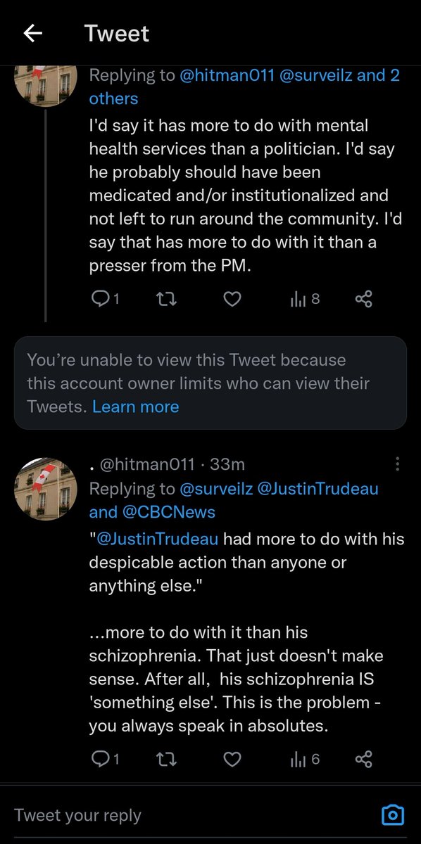 B35594792's tweet photo. @surveilz @hitman011 @JustinTrudeau @CBCNews And here I thought only liberals blocked people who disagreed with them 😆 ❄️ ❄️ https://t.co/6UF8S41R2g