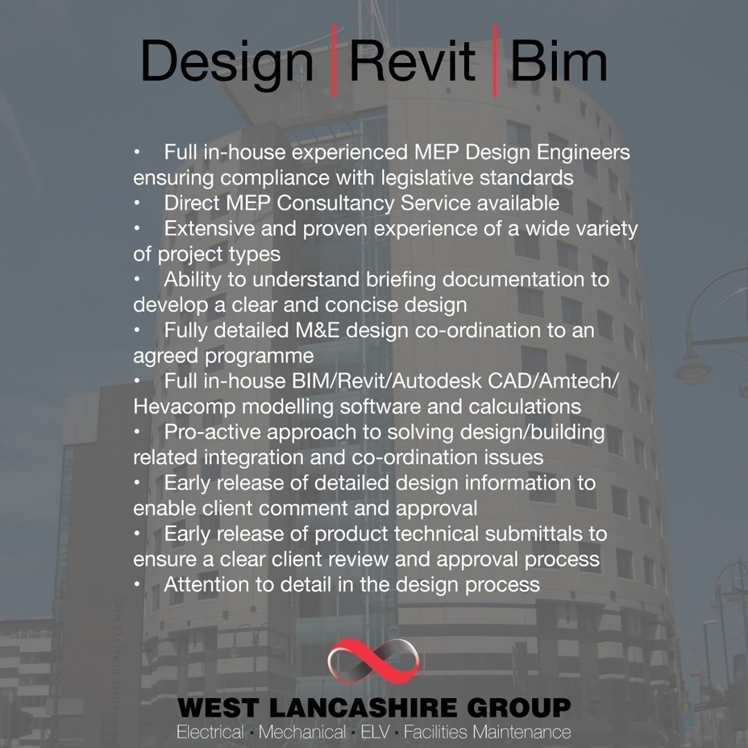 Design - Revit - Bim⁠
⁠
WestLancsGroup.co.uk⁠
⁠
If you think we can help facilitate a project, contact us:⁠
⁠
Admin@WestLancsGroup.co.uk⁠
⁠
#Electrical #Mechanical #ELV #Facilities #Maintenance #EngineeringContractors #Engineering #Contractors