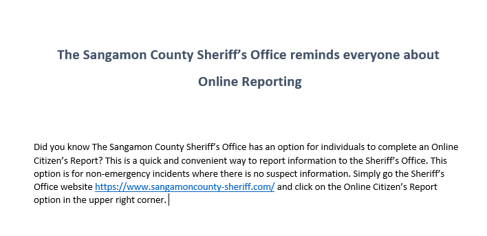 Sangamon Co Sheriff (@sang_sheriff) on Twitter photo 