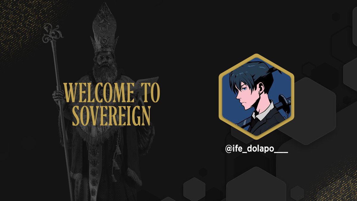 Congratulations <a href="/ife_dolapo___/">Dollars</a> .

You have been accepted into @TheSovereignNFT.