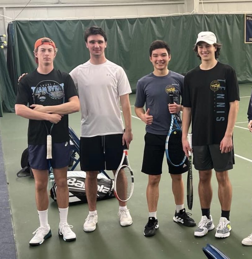 Thanks <a href="/CollegeMens/">Principia College Mens Tennis</a> <a href="/PrinCollege/">Principia College</a> for a great UTR doubles event. Proud to represent <a href="/EvilleTiger10s/">Edwardsville Tiger Tennis</a> in the finals with these three guys. Spring season around the corner..let’s go 🐅