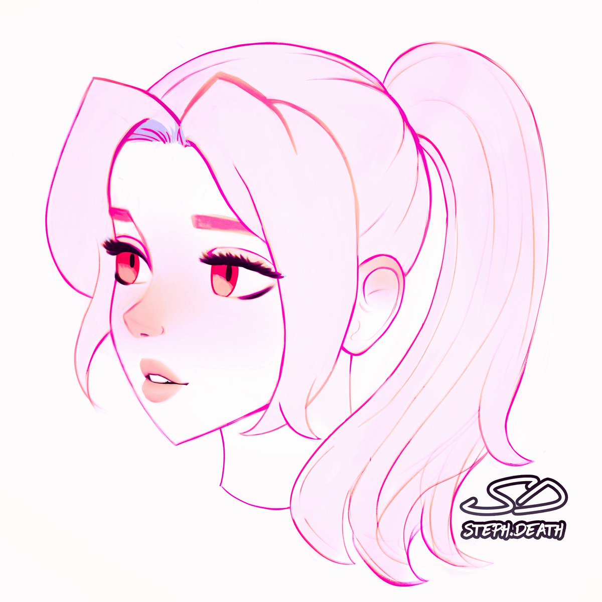 stephdeath_'s tweet photo. @MegglesArt Hi everyone! My favorite things to draw are gym girls, tomboys, cool sneakers, baseball hats, tattoos, ponytails, and things video game related. ❤️‍🔥 Looking forward to making some new friends! https://t.co/Nt7MB8fgLB