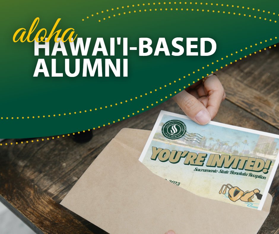 SacStateAlumni's tweet image. Alooohaaa, Hornets! Join @PrezNelsen for a casual reception at the Hyatt Regency Waikiki Beach Resort and Spa in Honolulu, on February 8, from 6 - 8 P.M.  Register here: buff.ly/3RhxwAZ 

#CSUS #SacStateAlumni #sacramento #916 #SacState #honolulu #conference @sacstate