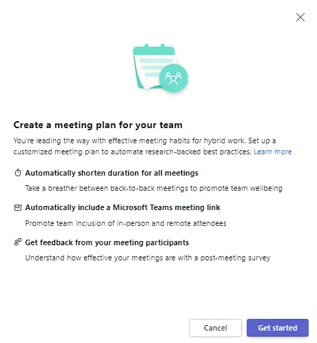 mkashman's tweet photo. Good, actionable article if it resonates with you and your team promote healthy meeting norms. 

📄"Shared meeting plans in #MSFTViva Insights" 
https://t.co/9KgOGj0TNQ #MeetingDuration #TeamsLink #Feedback https://t.co/96FzrpOd5U