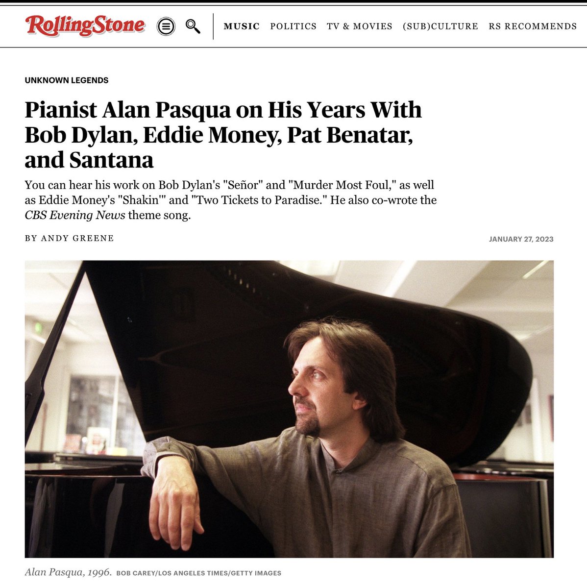 KipWinger's tweet photo. I had the distinguished honor of having #AlanPasqua on all my solo records. A true Giant! 

Check out his interview with @RollingStone magazine here:
https://t.co/LqP8tIWWvm

#KipWinger #RollingStone #RollingStoneMagazine https://t.co/tHJNDJSJrT