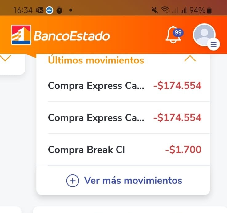 venegasfer007's tweet photo. Fuimos al super y nos cobran 3 veces #bancoestado. https://t.co/7W8TRB3tEM