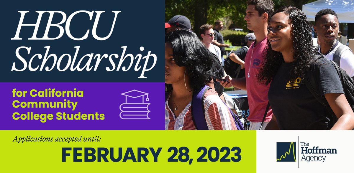 DailyBrew's tweet photo. 📣 Attention 📣 Scholarship applications are now available for students at @CalCommColleges pursuing a communications degree at an HBCU. We’ll cover tuition fees for your junior and senior years. Learn more &amp; apply: https://t.co/K9FnNi7YoG #TheHoffmanDifference #HBCU https://t.co/L6fNaCdgDt