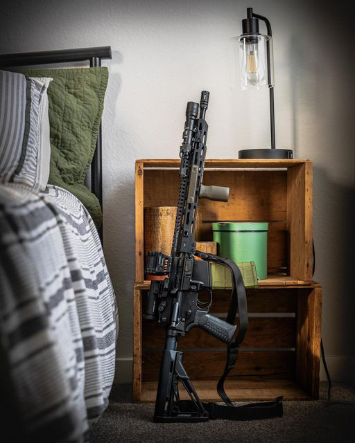 OpticsPlanet's tweet photo. 📸 by @mypointofpew   

Protect the home. What’s your main go to for home protection. I also have a Hornady safe with a pistol to get to first and get to this. 

#midwestindustries #mi15 #ar15porn #homedefense #magazinemonday #opticsplanet https://t.co/PcwfsK5FTG