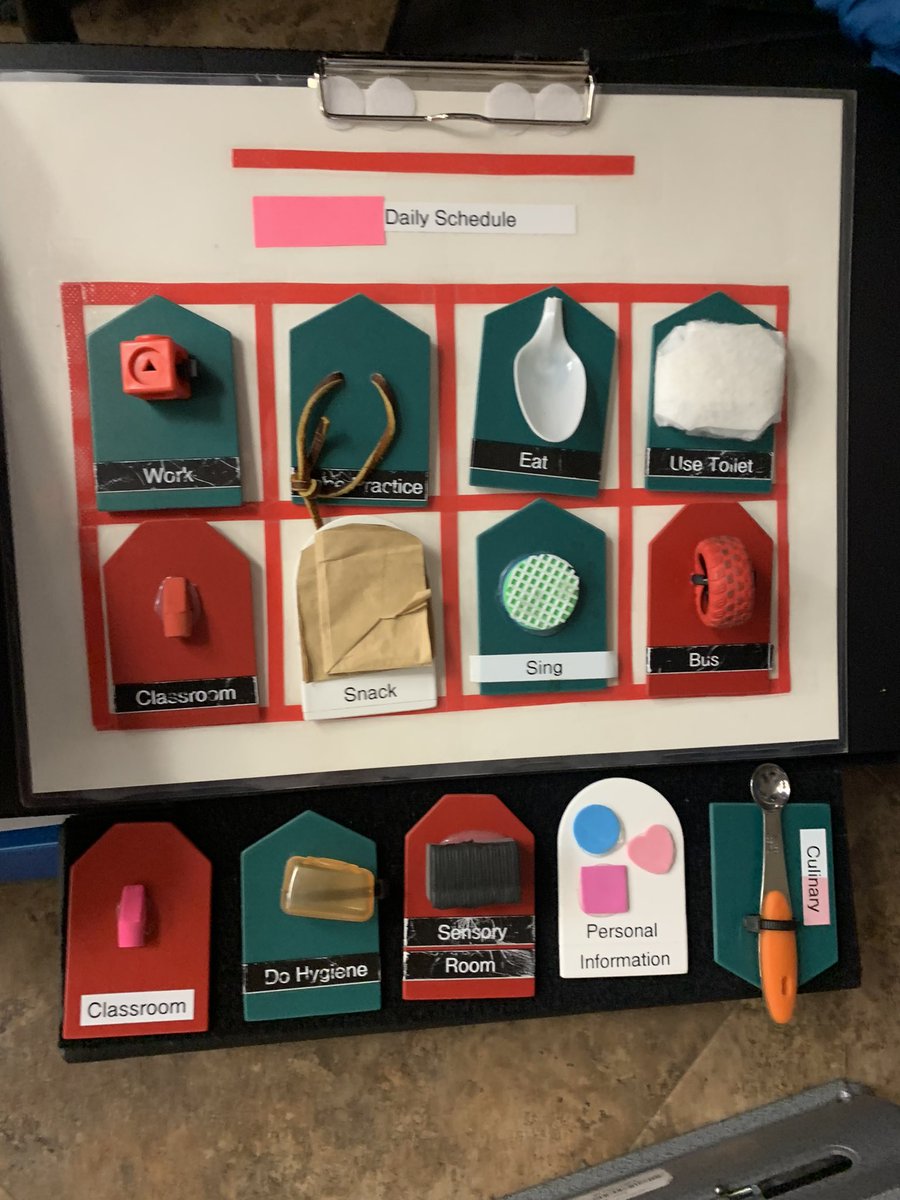Great time creating tactile symbols called tactile connections for #AAC #augcomm #cvi #atchat #slpeeps