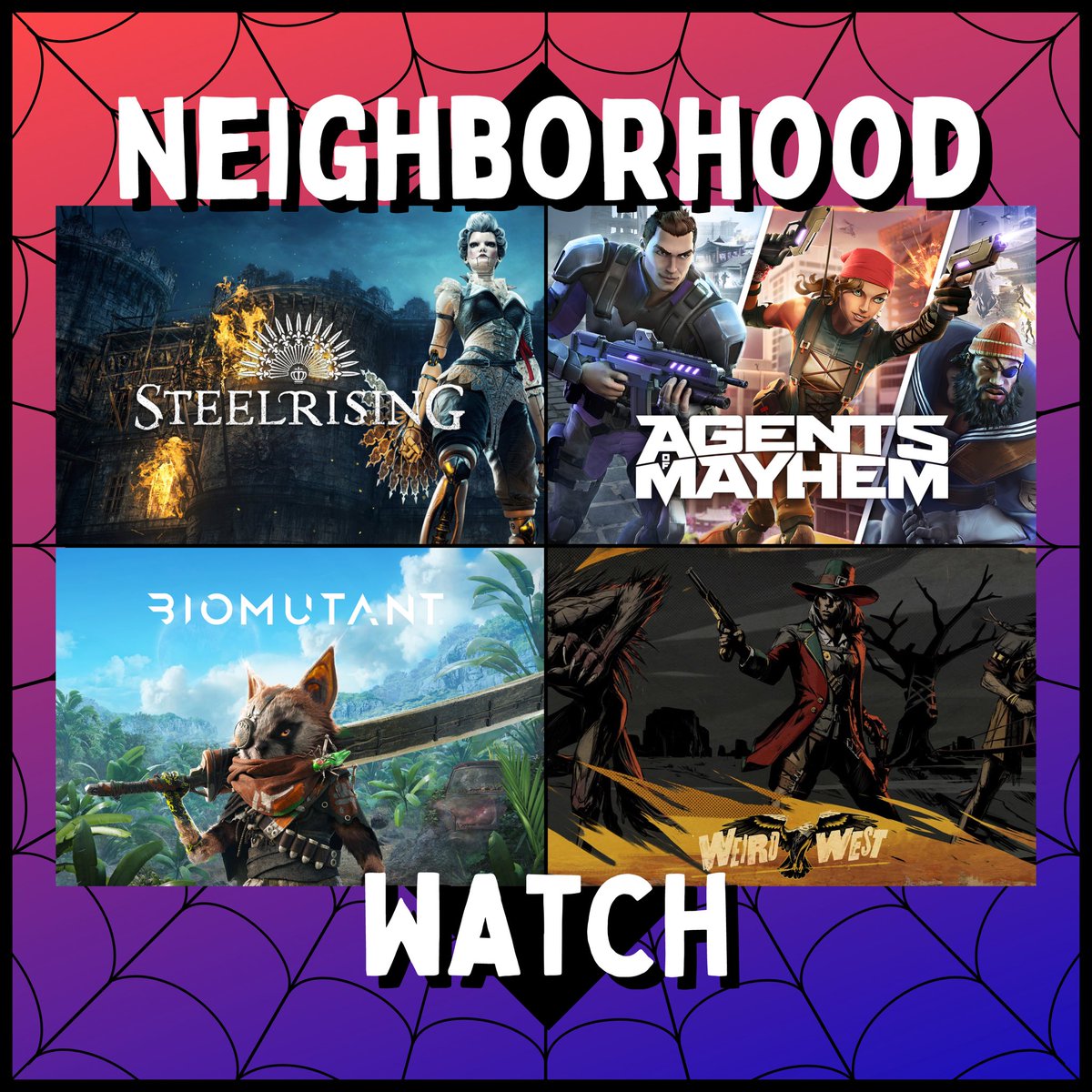 F_N_Gamerz's tweet image. Want to hear our thoughts on the latest and greatest games? Then go listen to a different episode! This week we’re talking about a bunch of games you may have never even heard of!

#biomutant #steelrising #agentsofmayhem #weirdwest