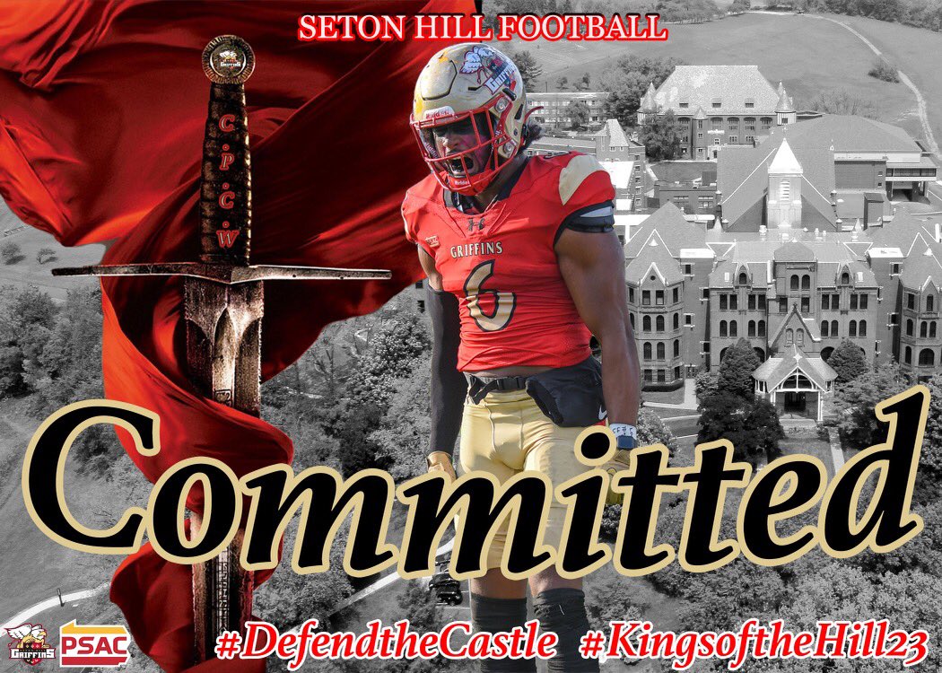 I am very proud to say I am 100% committed to Seton Hill university to continue my academic and athletic career. I would like to thank all of my coaches teammates &amp; family who have helped me get to this point! <a href="/coachfiegener/">Coach Ross Fiegener</a> <a href="/SHU_FBALL/">Seton Hill University Football</a> <a href="/CoachDay_/">Daniel Day</a> <a href="/tyler_reiman/">Tyler Reiman</a> <a href="/PennManorFBall/">Penn Manor Football</a>