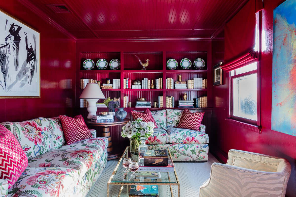 KrisMullaney's tweet photo. Thank you @JoannaSaltz &amp; @HouseBeautiful for featuring our red room in the Winter 2023 issue! https://t.co/ZW7HzgHAmm