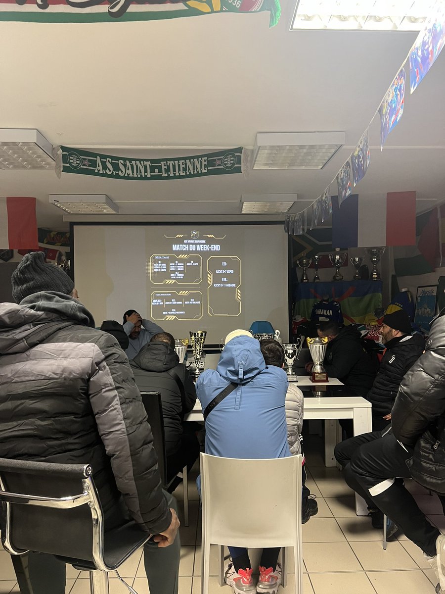 Réunion debrief du week-end, resultat et mise en avant des points à travailler ! 🟡⚫️ Asc Vivaux Sauvagere 10 éme