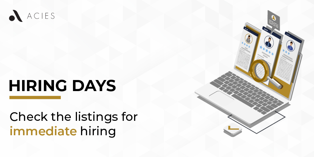 For select competencies, you can complete the recruitment process and get hired on the same day. Check out the listings at: lnkd.in/dxrF-g-Z
#acies #hiringimmediately #hiringnow #hiringalert #wearehiring #wearehiringnow