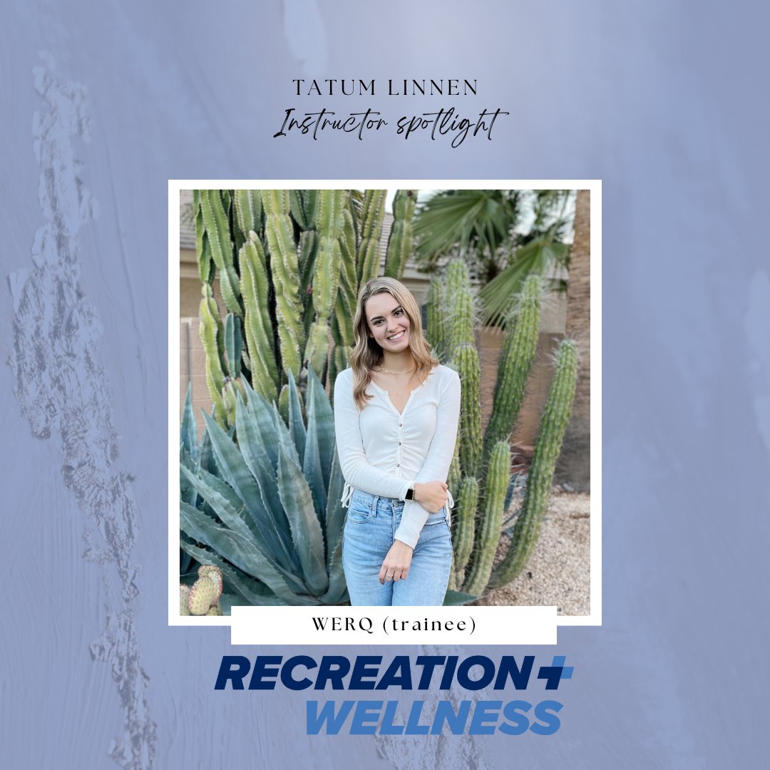 CreightonRec's tweet image. This week of #GetRECognized, we're highlighting one of our new BlueJayFitness instructors Tatum!!  Tatum is an AMAZING WERQ instructor that brings A LOT of ENERGY and ENTHUSIASM to class! Stop by her class on Wednesday evenings and dance your heart out! #YourFitnessYourWay