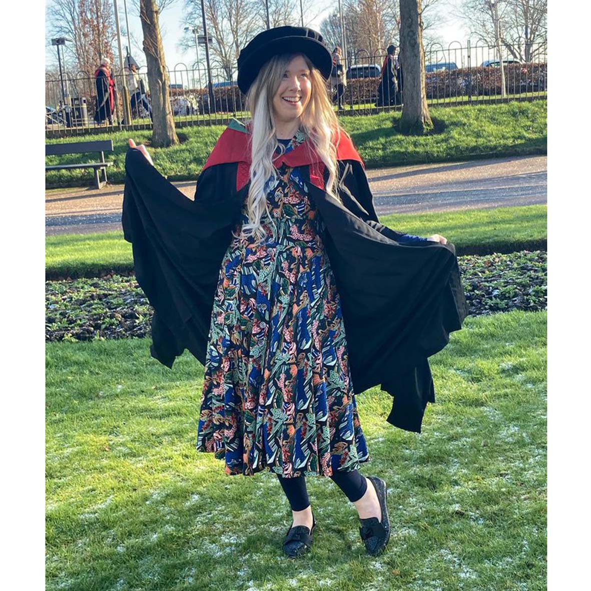 Big congratulations to Annabelle on her PhD graduation, and thank you for letting me share this great pic of you in the beautiful dress you made at dressmaking classes.  #makeyourownclothes #sewinstyle