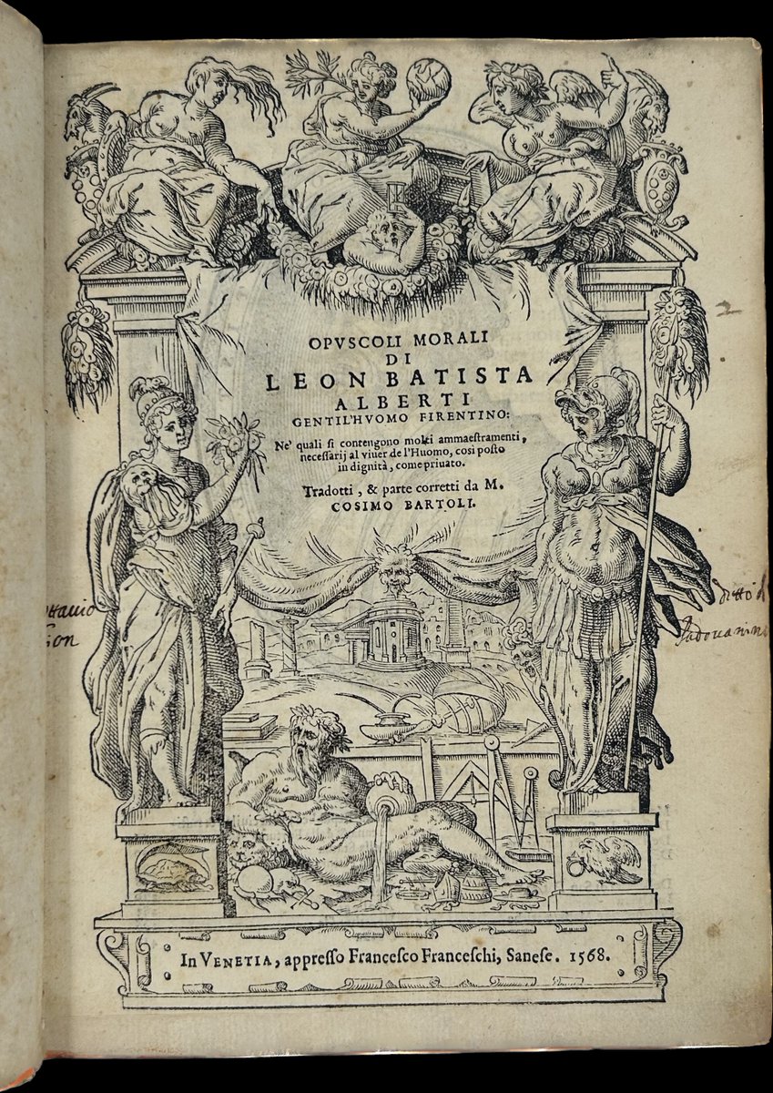 CarnegieMellon's tweet photo. The @CMULibraries recently added to their special collection a 1568 copy of "Opuscoli Morali," the first western treatise on cryptography. The collection holds a 500-year history of encryption, including an Enigma machine, a WWII-era encoding device. https://t.co/NN2mWi6AIx https://t.co/BrNkTEx5NU