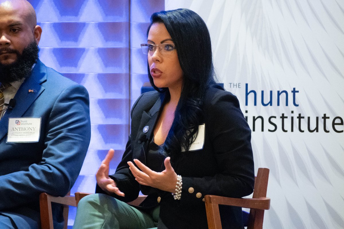 Hunt_Institute's tweet photo. The pandemic disrupted our nation as we experienced social unrest. In this session, Alfredo Hernandez, Anthony Phillips II, Nubia Peña, and @jpinnell discuss the roles DEI Officers have in their states when it comes to DEI initiatives in a changing workplace. #DEIStateOfficers https://t.co/ynleAE4CJ5