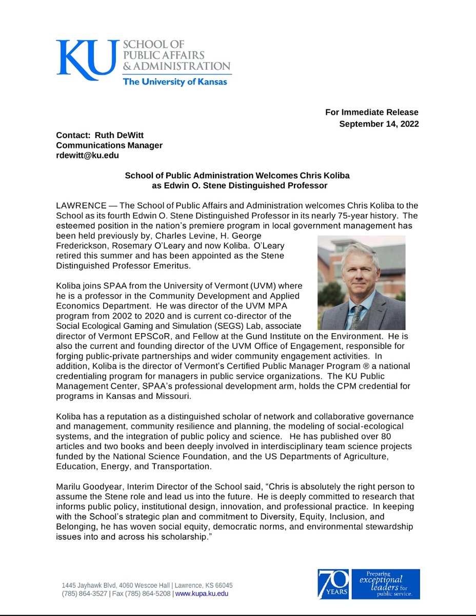 Today is the last working day of our co-founder, Prof Christopher Koliba, who is joining the University of Kansas. He served <a href="/uvmvermont/">University of Vermont</a>  for 24 years. SEGS lab will miss your valuable contributions. 
#SEGSLab #seriousgaming