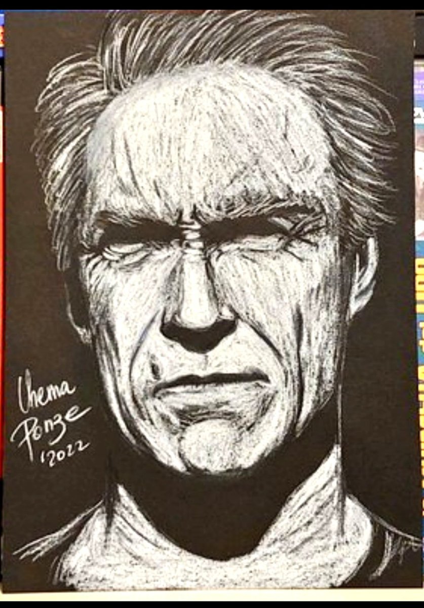 Como veo que os gusta tanto como a mí el tito Clint, os dejo la ilustración que le dediqué y os animo a seguirme por aquí, para hablar de cine y ver dibujos como éste 😁✍️