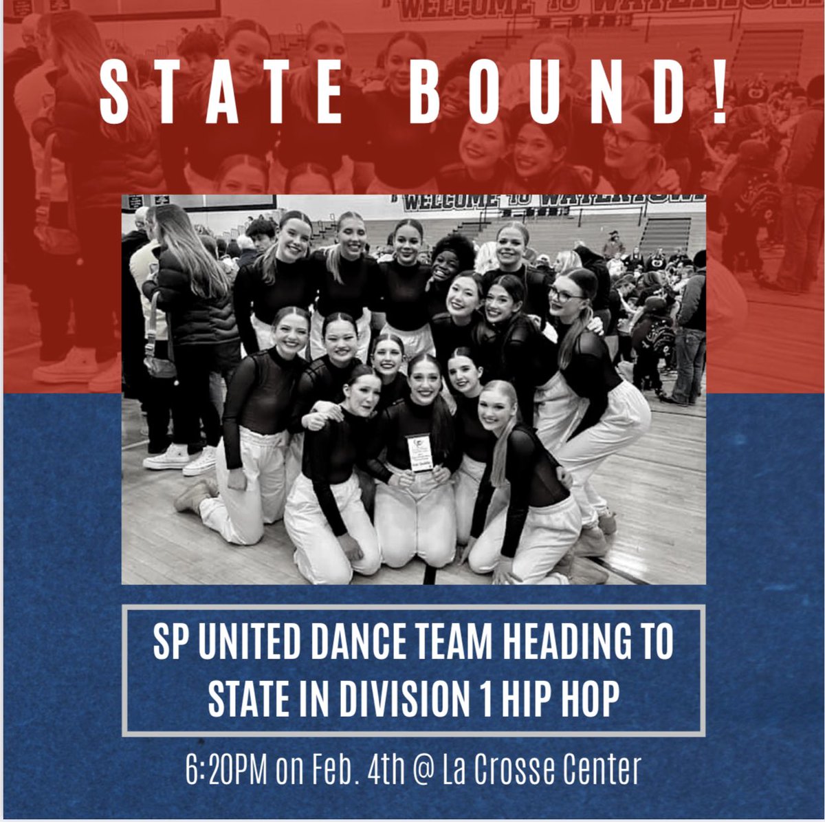 Tickets punched!! Congratulations to our SP United Dance team that is now state bound! #GoSP!