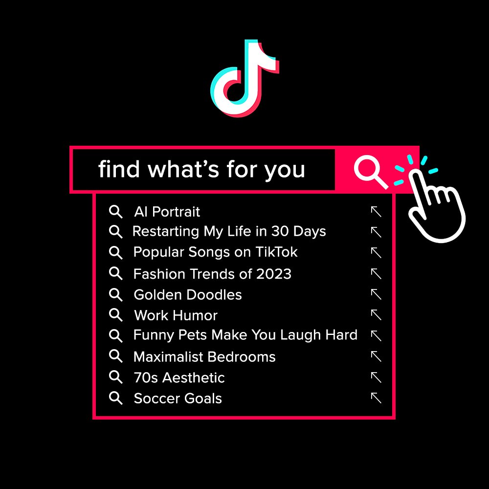 TikTok US on Twitter "click the magnifying glass 🔎 on TikTok to find