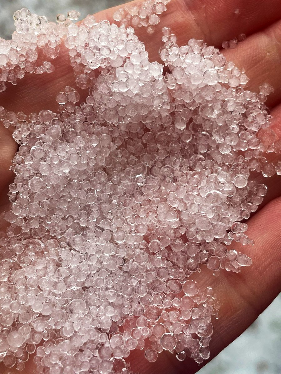 Raining tiny balls of ice in North Ft. Worth, Texas today. @NBCDFWWeather @weatherandpi @FtWorthWx @TexasStormAlert @weatherchannel @NWSFortWorth @BrianJamesWx @TxStormChasers @DFWscanner @CBSDFW