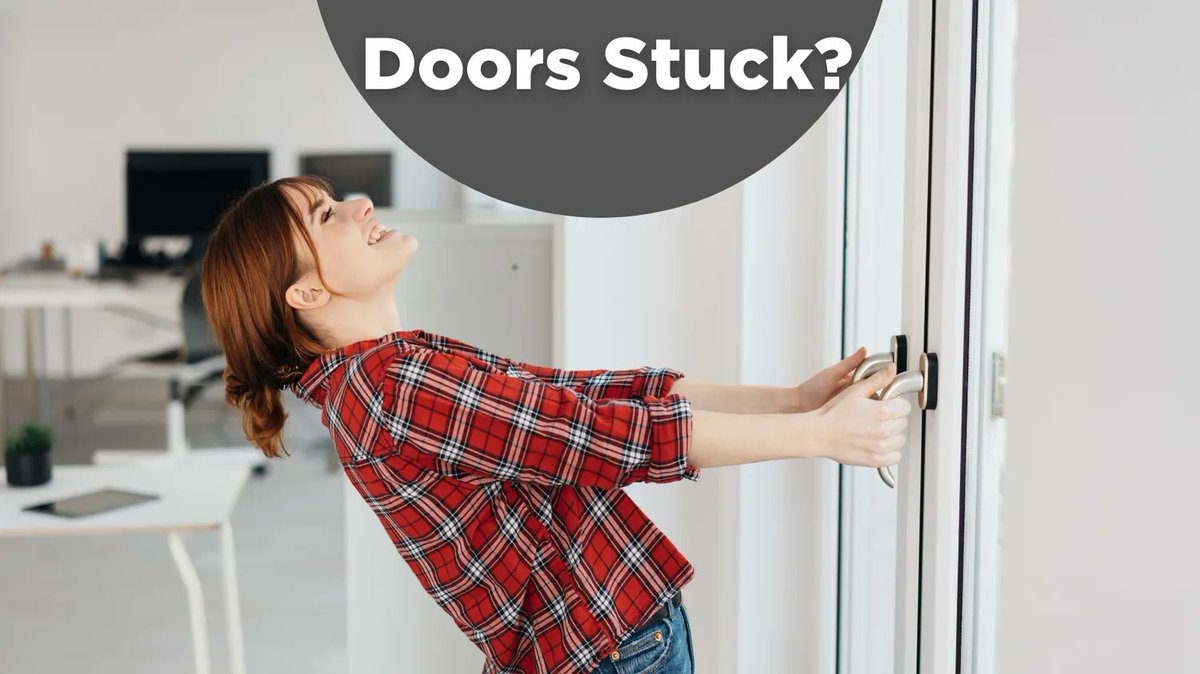 TheRamJack's tweet photo. Don't ignore the warning signs of foundation issues! Sticking doors and windows, cracks in walls, and uneven floors could all be indicators of a larger problem. 
#doorstuck  #foundation #foundationrepair #concreterepair #homerepair https://t.co/f64pLOCaBn