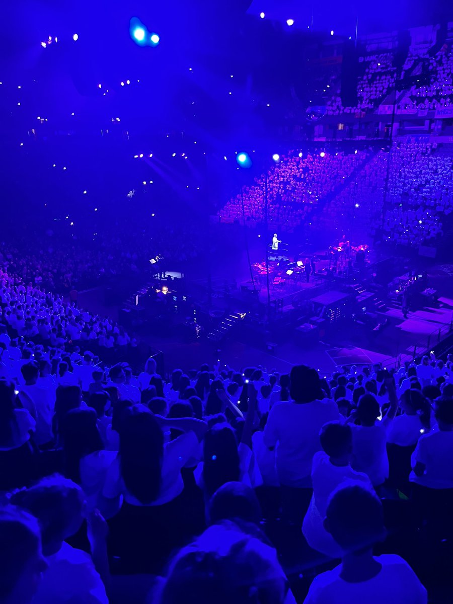 And we are off the lights, the noise and the singing is electric! <a href="/YVconcerts/">Young Voices</a>