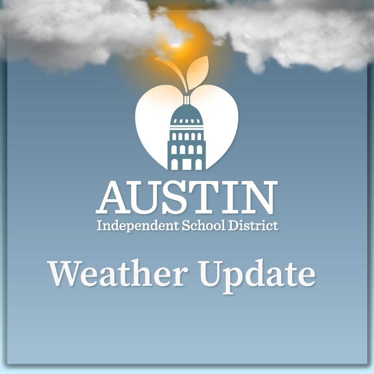 Weather Update All @AustinISD schools and offices are closed tomorrow, Jan. 31, and all classes are canceled. We will continue to monitor weather conditions and provide updates for Wednesday.