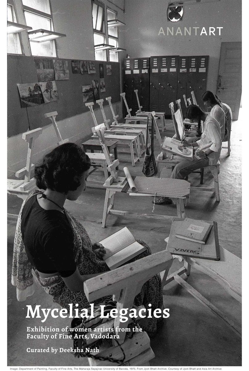 docsheikh's tweet photo. Mycelial Legacies - Exhibition of women artists from the Faculty of Fine Arts, Vadodara
Curated by Deeksha Nath
30 January – 12 February, Centre for Contemporary Art, Bikaner House, New Delhi https://t.co/WEReRcYnij