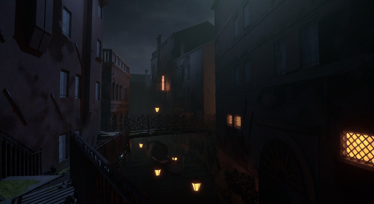 Just created my first night scene... anyone on phone, I'm very very sorry. artstation.com/artwork/Ze6lAN 
#gamedev #environmentartist #Venice #UnrealEngine
