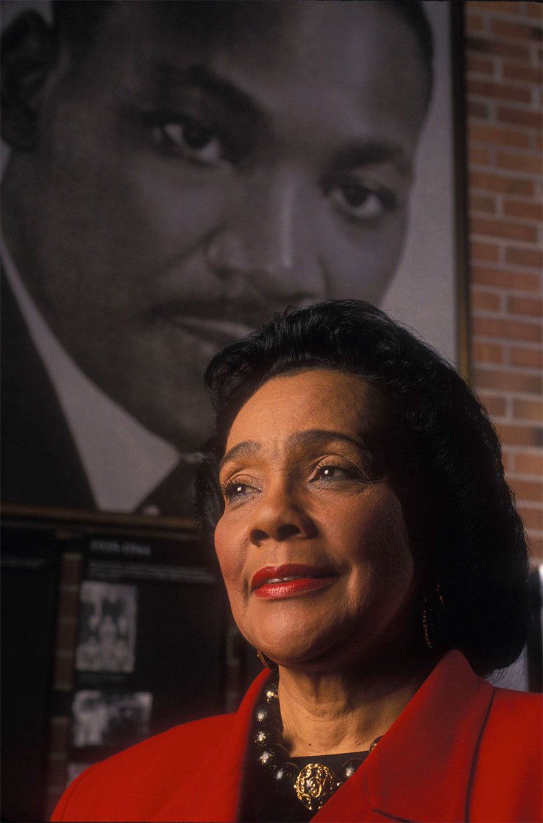 American author and #civilrights activist #CorettaScottKing died #onthisday in 2006. #MLK #history #trivia