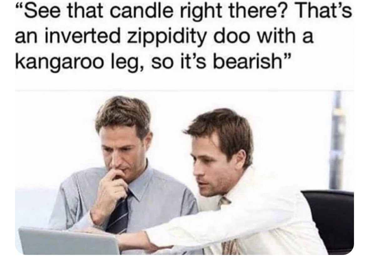 wallstmemes's tweet image. Technical analysis mfs be like