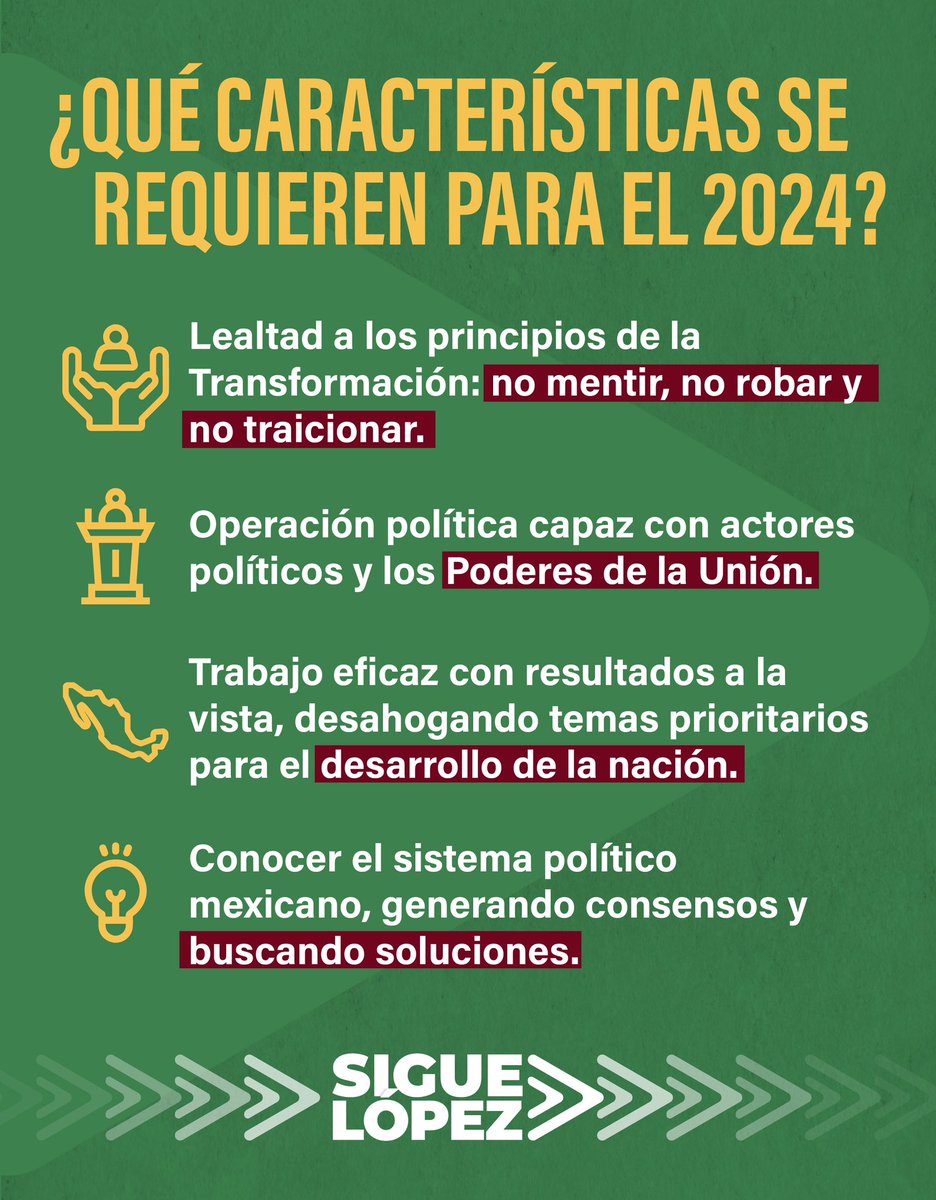 ¿Qué características se requieren para el 2024? #SigueLópez