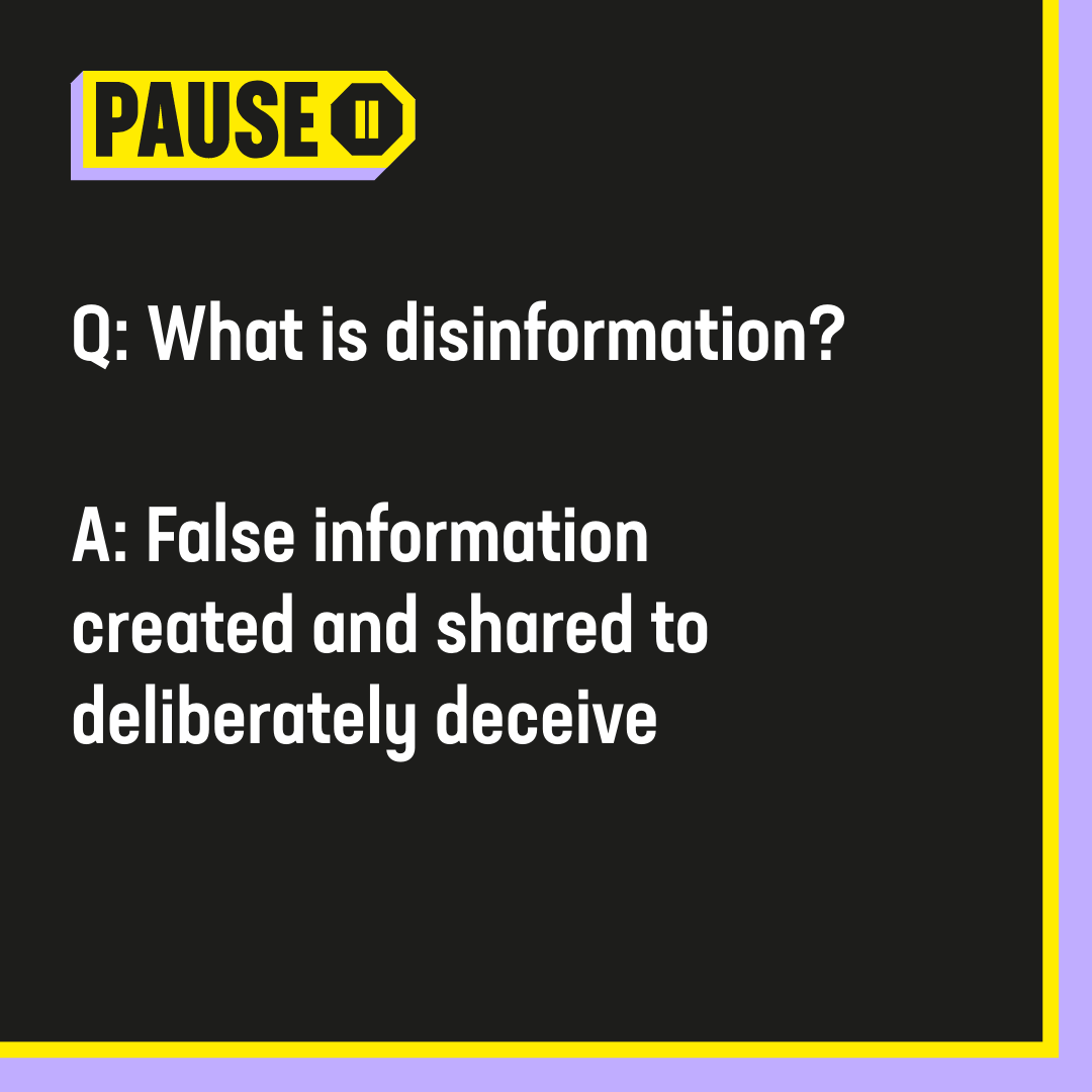 UN's tweet photo. We all have a role to play in stopping the spread of harmful disinformation online, which can result in people being left uninformed, unprotected &amp; vulnerable.

Pause and verify facts before sharing content online. https://t.co/qFqoh7loX2 https://t.co/DNrC7L2SXE
