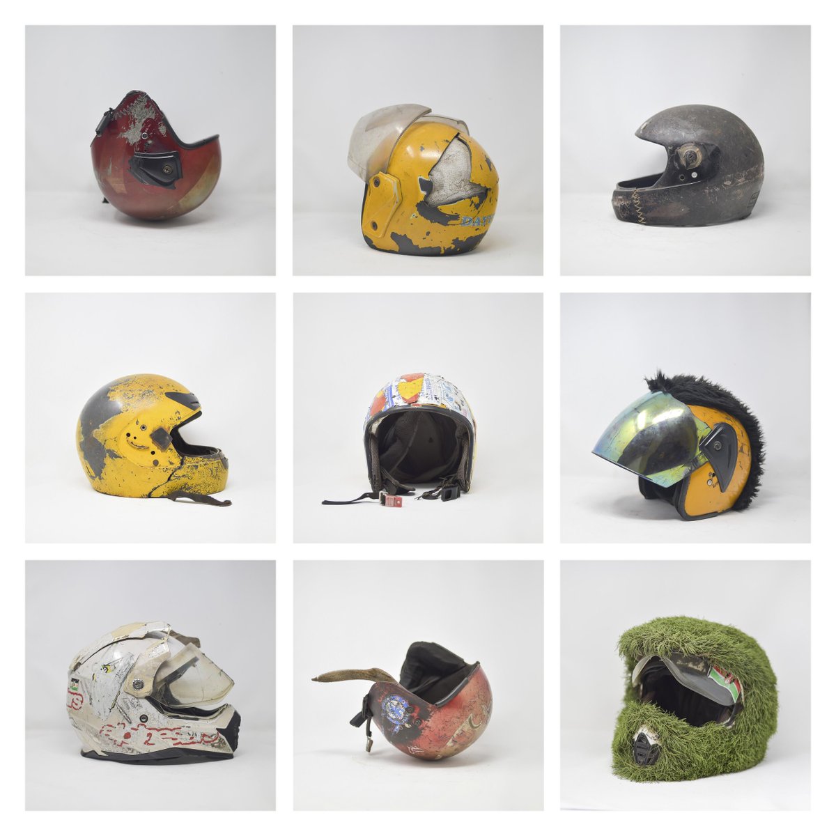 From the incredible typologies of their helmets from <a href="/tobinbjones/">Tobin Jones</a>

The originality strikes me, as does the exposed styrofoam.
