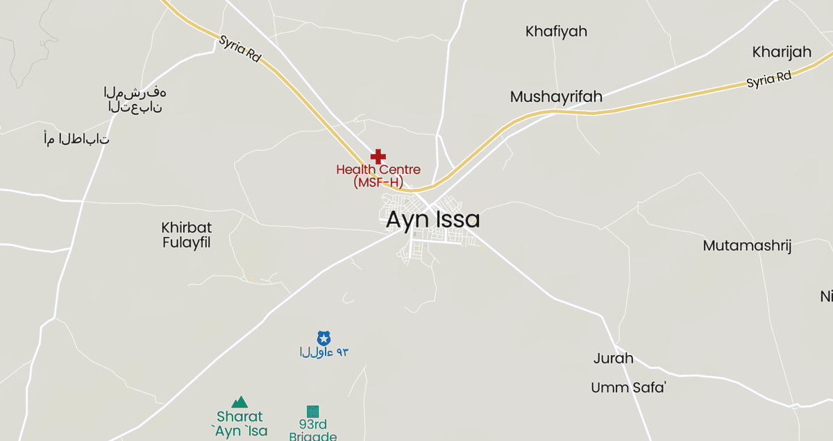 TracTerrorism's tweet photo. Suspected #IslamicState (IS) Militants Targeted a #SyrianDemocraticForces Vehicle with an #IED in #AynIssa, Tell Abyad District #Raqqa
Read more: https://t.co/5n7peijEXu https://t.co/HXkjHuFOZY