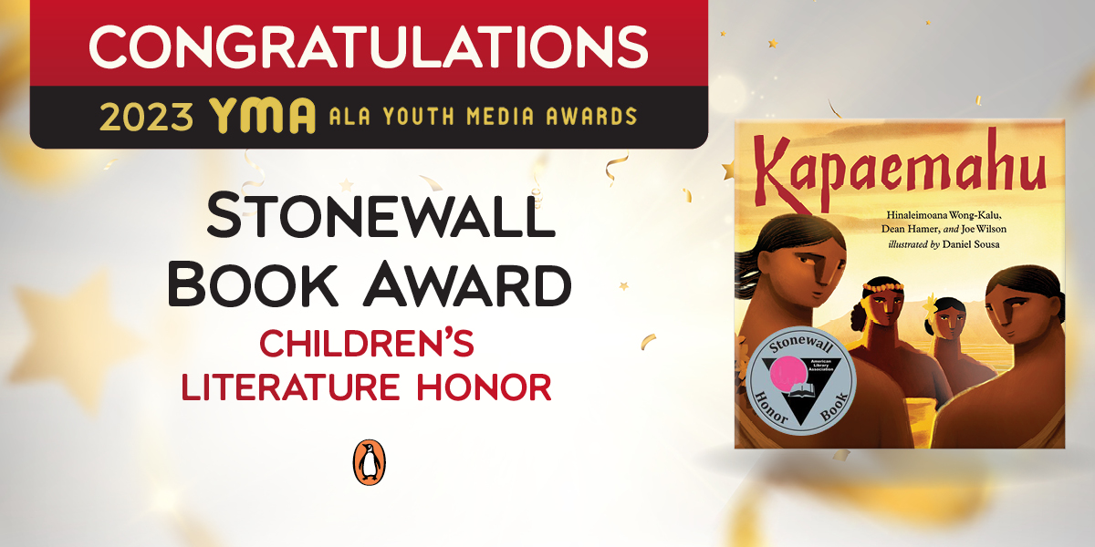 The <a href="/ALALibrary/">American Library Association</a> today announced the top books, digital media, video and audio books for children and young adults and we're super honored that #Kapaemahu was among the awardees. Here's to #LGBTQ #historyunerased #historyrestored #genderfluid #translivesmatter