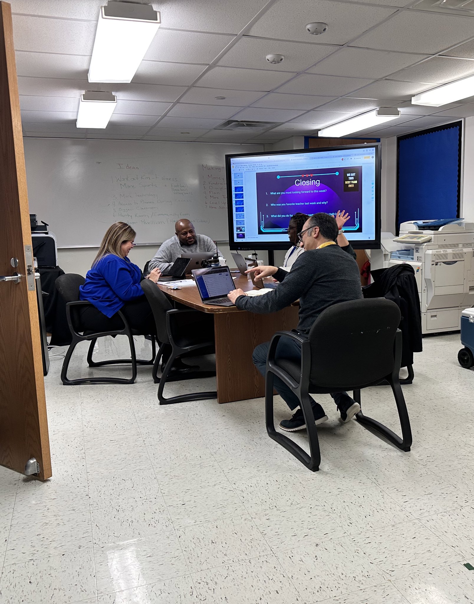 Nancy Cochran Elementary School on Twitter "ATeam Meeting still