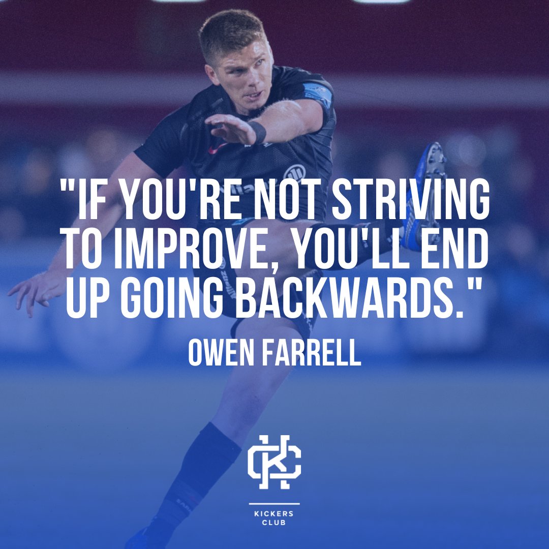 👊 Start your week right with #motivationmonday 👊 Here's a quote from Owen Farrell for this week.  Let us know if you are kicking this week? ⬇️
