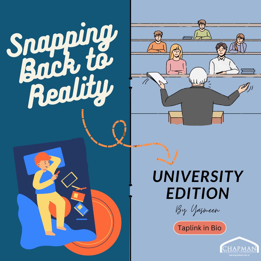 UBCLearn's tweet image. Need some help re-adjusting with a better schedule? Check out Yasmeen's blog post on how you can approach classes and self-care with routine and organization! Taplink in bio

#ubc #studentroutine #studentlife #resources