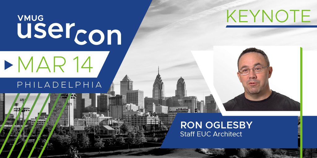 Hey <a href="/PhillyVMUG/">Philly VMUG</a> - Your UserCon is right around the corner. Are you ready? We're super excited to welcome <a href="/RonOglesby/">Ron Oglesby</a> as your #PhillyVMUG keynote speaker on March 14th. Don't forget to check back soon for more speaker &amp; agenda updates! 

RSVP Now: bit.ly/3Q4mcI4