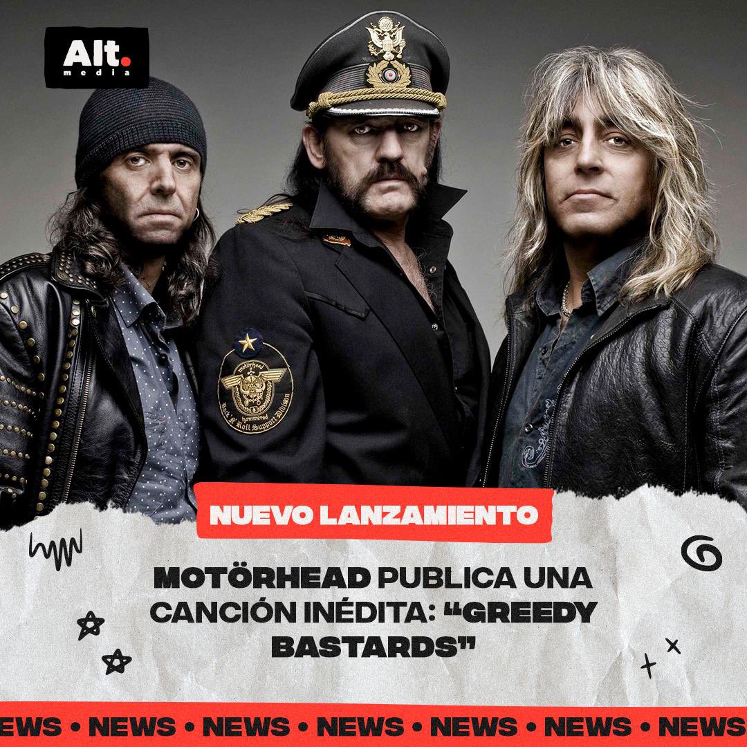 El pasado 24 de enero, Motorhead 💥 estrenó nueva canción, Se trata de “Greedy Bastards”, tema inédito que se compuso durante las grabaciones del último álbum de la banda ‘Bad Magic’ del 2015, te dejamos el link en nuestra historia ✌🏻😎

#altypunto #noticasAlt