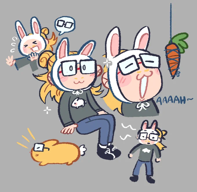 some more silly bunny mics this time  