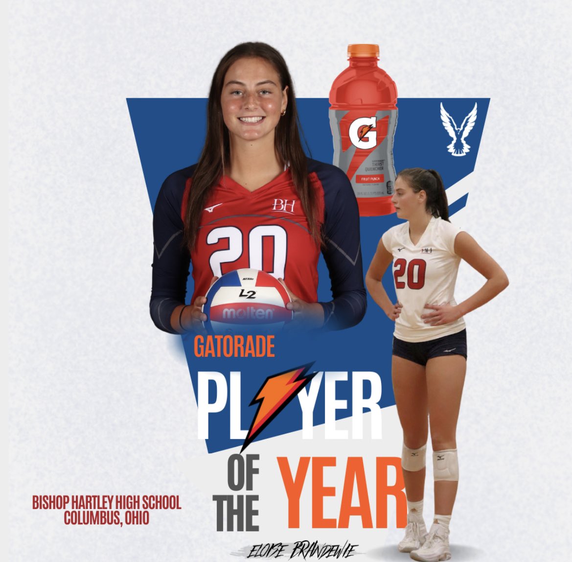 I put this in my notes in 2019 dreaming I could be GPOY one day. Could not have done this without my Bishop Hartley and Mintonette family and all the wonderful girls and coaches I have been surrounded with. Extremely thankful. #GatoradePOY