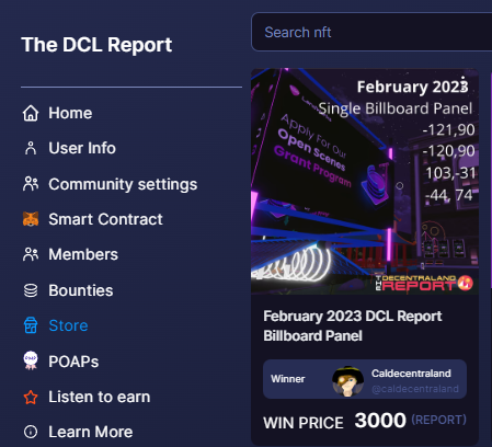 TheDCLReport's tweet photo. Congratulations to @CalDcl for the winning bid on February's Billboard Space!!
@decentraland community members continue to be empowered through owning their news☀️
https://t.co/uKhLUWC2yF
P.S. 15 Hours left on the @wildernessp2e Robe of Magic Auction :O https://t.co/6zrWmVXnHz